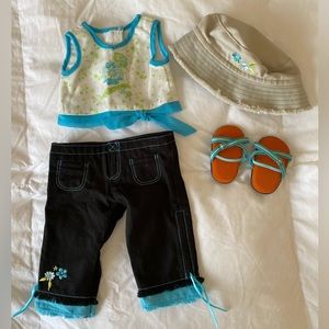 American Girl Doll early 2000s Outfit with bucket hat Y2K